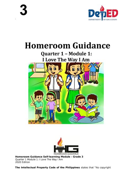 Hg G3 Q1 Mod1 Rtp Homeroom Guidance 3 ` Homeroom Guidance Quarter 1