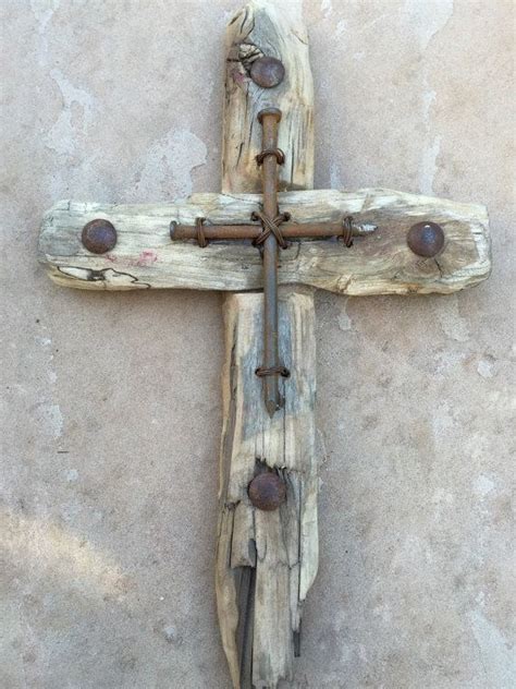 Rustic Reclaimed Wood And Metal Cross By 4mycozycottage On Etsy Rustic