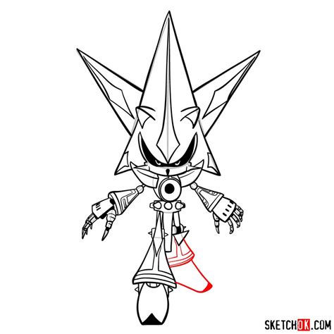 How To Draw Neo Metal Sonic Sketchok