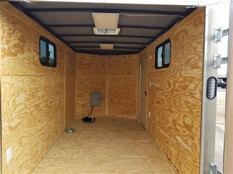 New Rock Solid Cargo Camper Trailer 6x12 Single Axle Enclosed Cargo