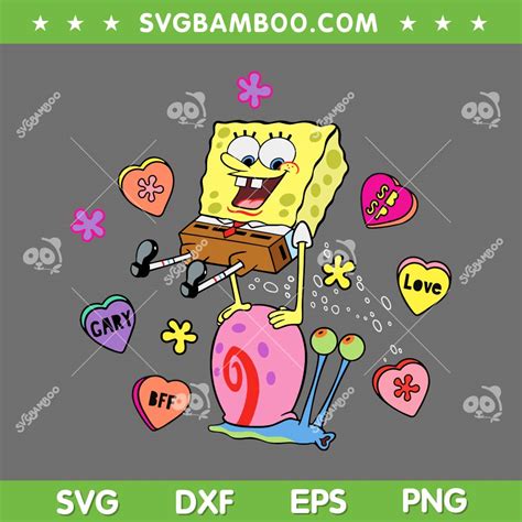 Spongebob Squarepants Valentines Day Svg Png