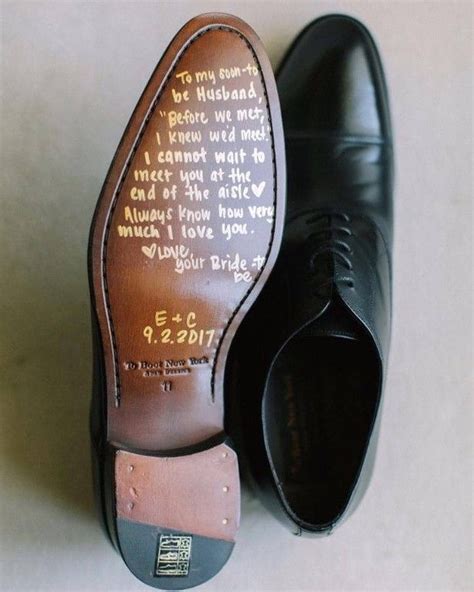 Things To Write On The Bottom Of Your Significant Other S Wedding Shoes