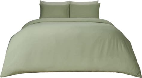Brentfords Plain Dye Duvet Cover Quilt With Pillowcase Microfiber