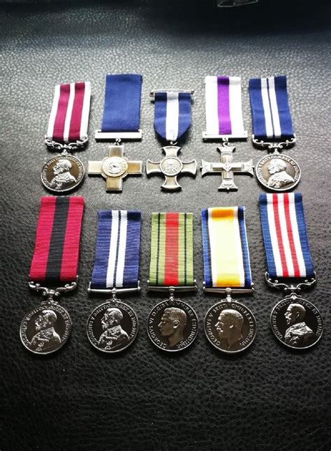10set Ww1 Ww2 Military Army Medals British Uniform Medals Etsy