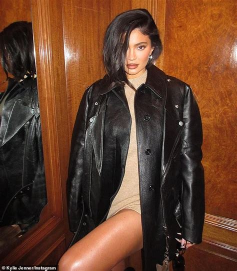 Kylie Jenner Puts On A Leggy Display In A Beige Romper As She Shares Fashionable Selfies She