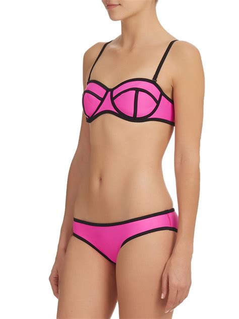 Neoprene Bikini Set Mid Pink Lu May Bikinis