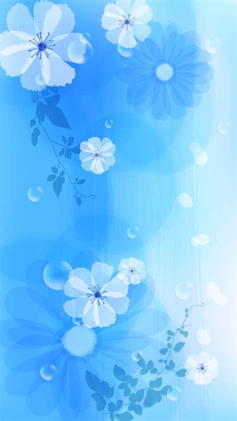 2018 Download Girly Blue Iphone Wallpaper Full Size 3d