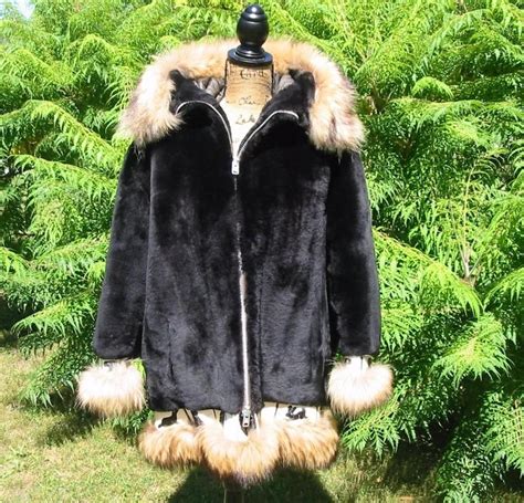 Gorgeous Fur Alaska Parka Eskimo Coat Jacket Stunning M L Excellent Vintage Coat Coats