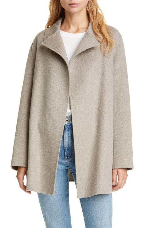 Theory Wool Cashmere Overlay Coat Nordstrom Fashion Clothes Women Coats For Women Coat