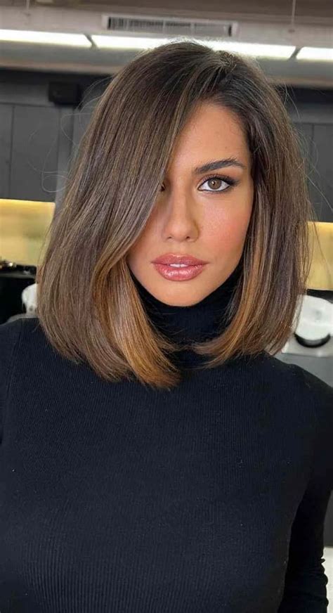 52 Best Bob Haircut Trends To Try In 2023 Classic Lob Side Part