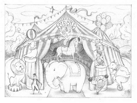 Circus Illustrations Richard Johnson Illustrator In 2022 Circus