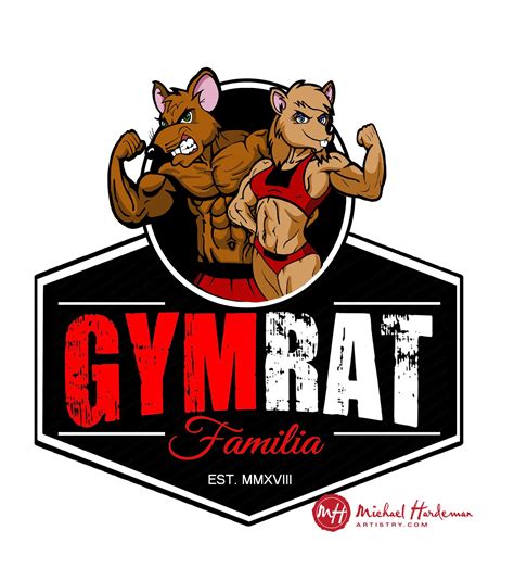 Gym Rat Exercise Brand Logo Design Branding Design Logo Logo Design Gym Rat