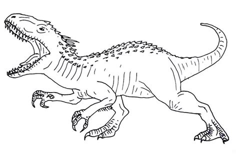 Sintético 113 Dibujos Para Colorear De Jurassic World Indominus Rex