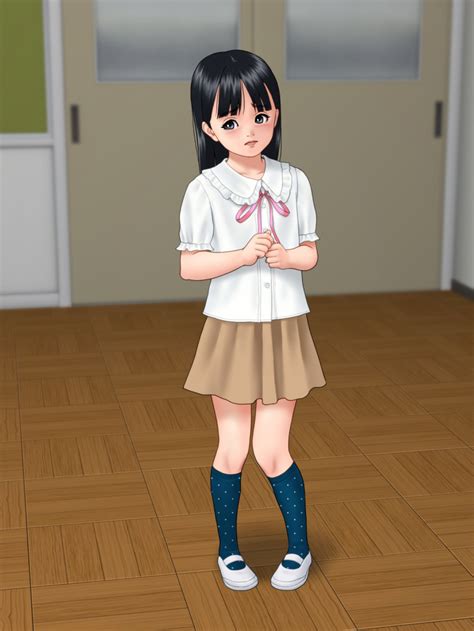 Irotsuya Highres 1girl Classroom Female Focus Full Body Indoors