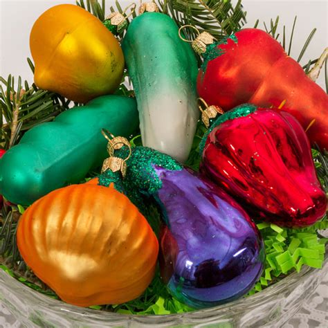 Let's look at some examples to illustrate the point. Vegetables Christmas Ornament Set | Product sku S-103557