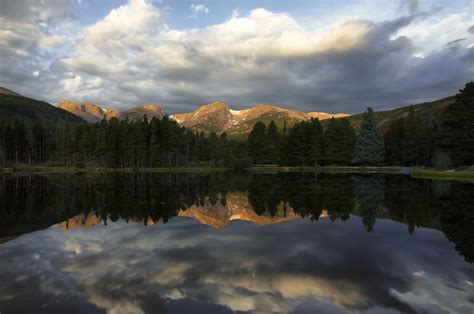 Morning At Sprague Lake Rocky Mountain National Park Lake Natural