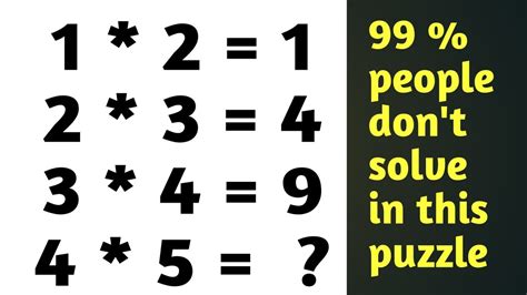 Multiplication Question Dont Solve People Can You Solve It Puzzle 99 Percent People Dont