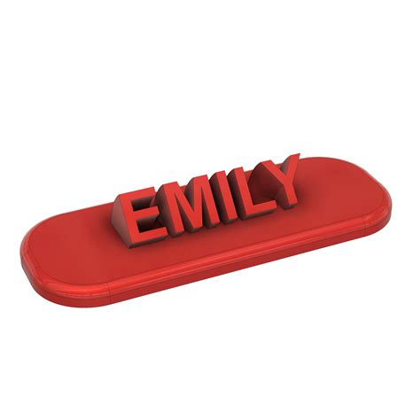 Emily Name Tag