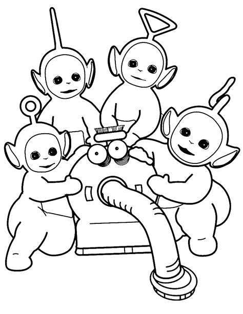 Teletubbies Coloring Pages For Toddlers Print Color Craft