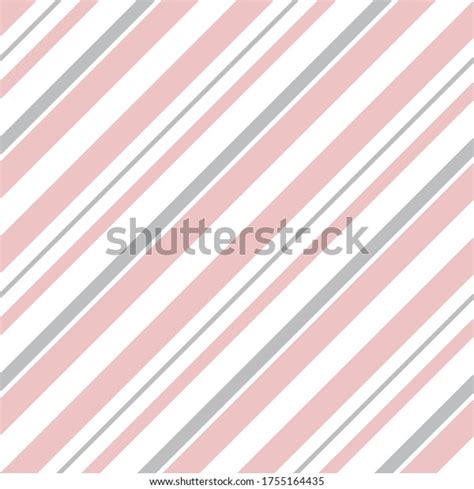 Pink Diagonal Striped Seamless Pattern Background Stock Vector Royalty