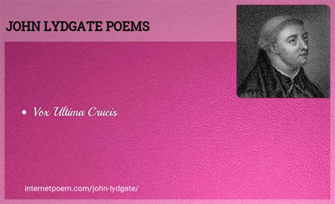 John Lydgate Poems