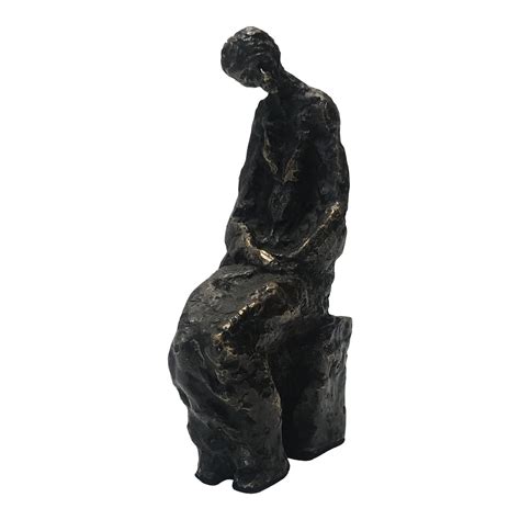 Contemporary Modernist Figurative Bronze Sculpture Chairish