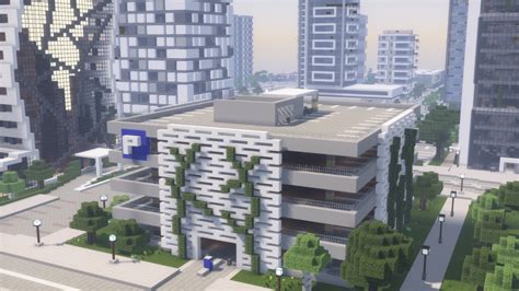 Minecraft Modern City Parking Garage Minecraft Map