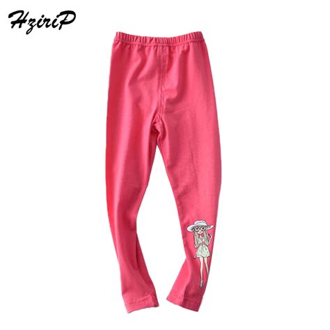 Hzirip 2018 Spring Autumn Children Girls Pants Solid Candy Color Causal