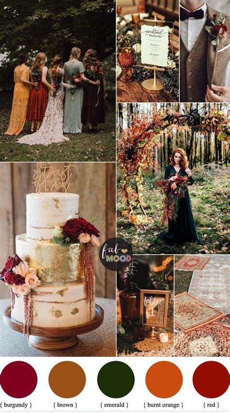 Colorful Fall Wedding Palette That Celebrate The Season Jewel Tones