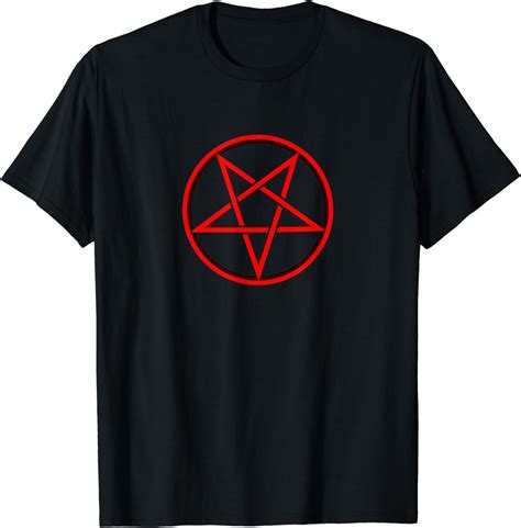 Satanic Pentagram T Shirt Amazonde Fashion