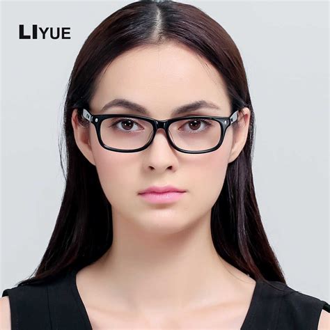 moderna montura de gafas de grado para mujer marco dorado de media montura para lectura visor