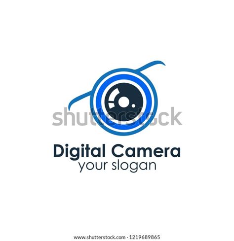 Digital Camera Logo Design Stock Vector Royalty Free 1219689865