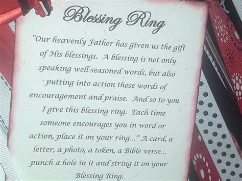 Diy Blessing Ring Quote Christian Crafts Ring Quotes Diy Ts