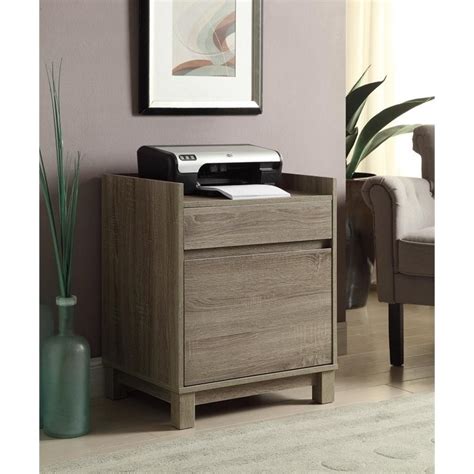 Owning professional qc team and strict testing procedures, every product is tested three times standardly. Linon Tracey Wood Filing Cabinet in Gray - 69335GRY01U