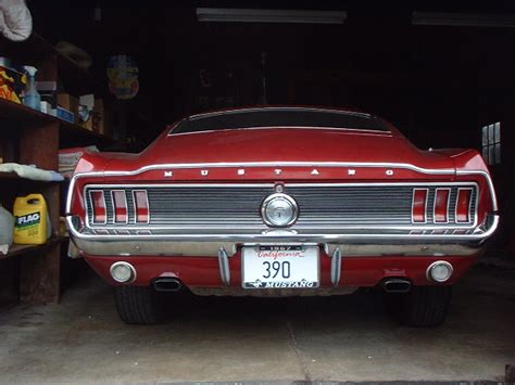 67 Black Tail Light Panel Vintage Mustang Forums
