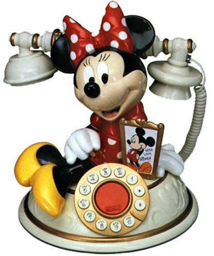 Telemania Minnie Mouse Desk Phone Corded Telephones