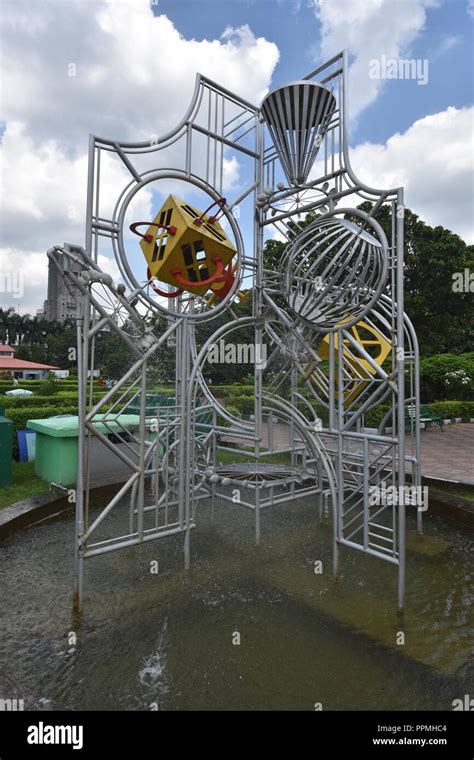 Water Powered Kinetic Sculpture Of Science City Kolkata India Stock