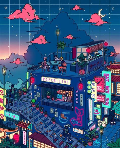 Seerlight 💎🌙 On Twitter In 2021 Vaporwave Wallpaper Anime Art