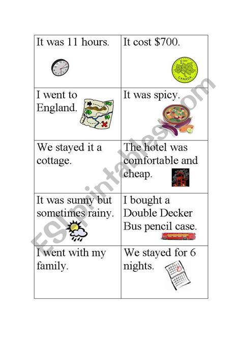 Past Tense Holiday Travel Questions 22 Esl Worksheet By Mrcase