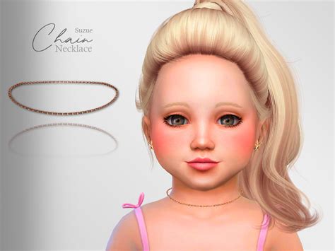 Chain Toddler Necklace By Suzue From Tsr • Sims 4 Downloads