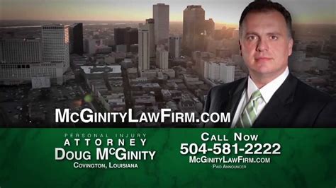 Mcginity Law Firm Personal Injury Law Covington La Youtube