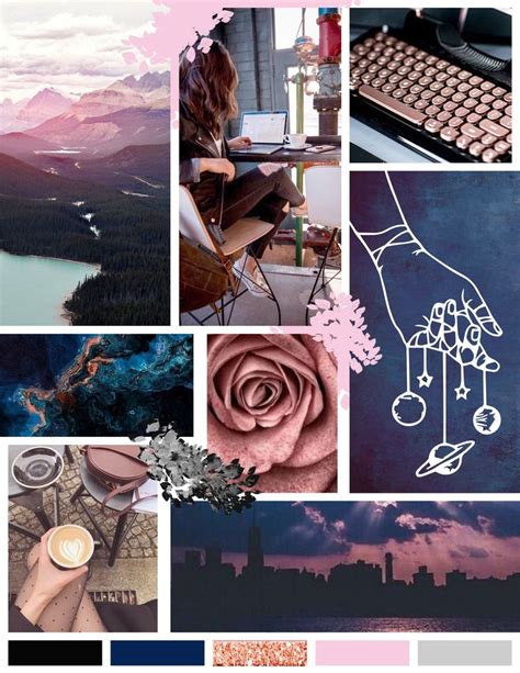 Moodboard Design Inspiration Expensive And Classy Brand Purple Rose