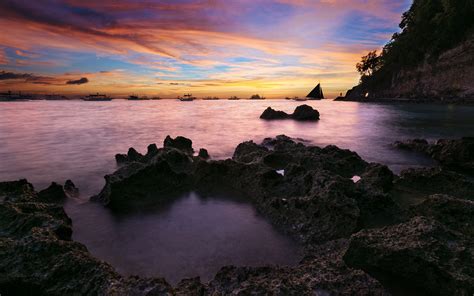 Coastal Sunset Seascape 1920x1200 Fondo De Pantalla 2957