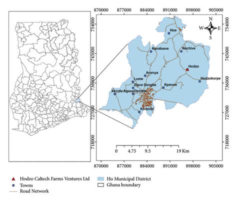 Map Of Volta Regional Location Showing Study Site Source Ghana