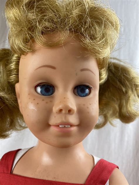 Vintage Mattel Chatty Cathy Doll 19 5”blonde Ponies Blue Eyes 1960 Origi Clothes Ebay