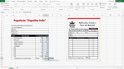 Practicando Excel Nota De Venta Images And Photos Finder