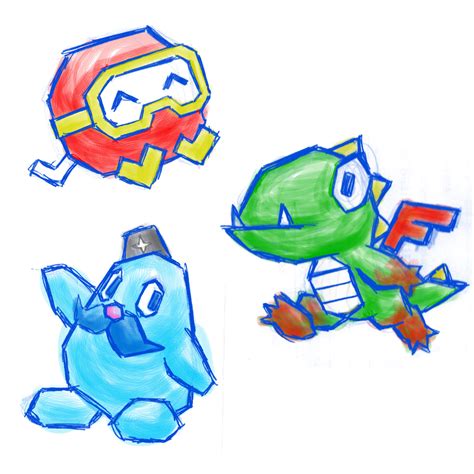 Gunyen Tony — Some Dig Dug Sketches And Concepts I Did I Wanted