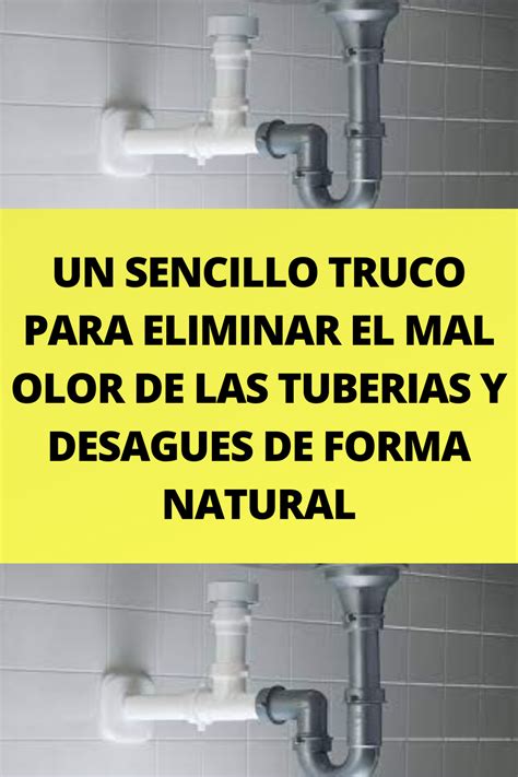 Un Sencillo Truco Para Eliminar El Mal Olor De Las Tuberias Y Desagues