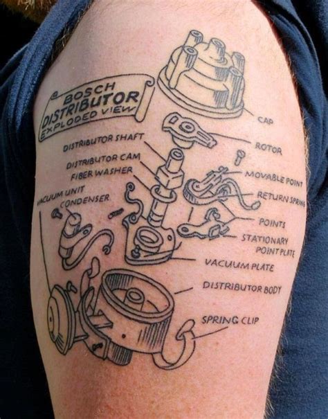 21 Inspired Mechanic Tattoo Design Ideas Tatueringsidéer