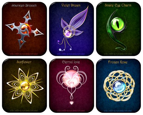 Magic Items Set 4 Anime Jewelry Weapon Concept Art Magic Art